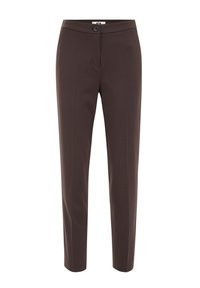 SLIM FIT  MET STRETCH - Nohavice - dark brown