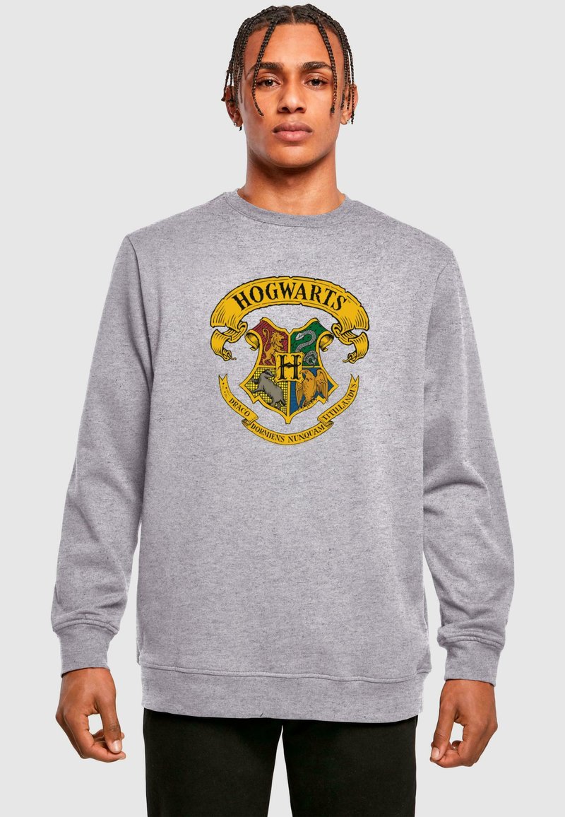 ABSOLUTE CULT HARRY POTTER - HOGWARTS RIBBON CREST CREWNECK - Sweatshirt - heather grey