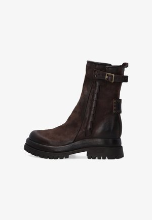 Kovbojské/motorkářské kotníkové boty - brown