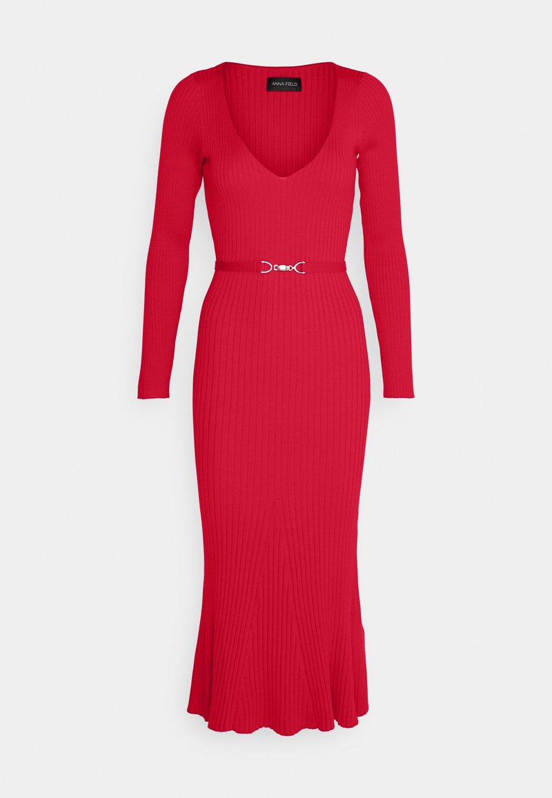 Anna Field Gebreide jurk rood Anna Field Gebreide jurk rood