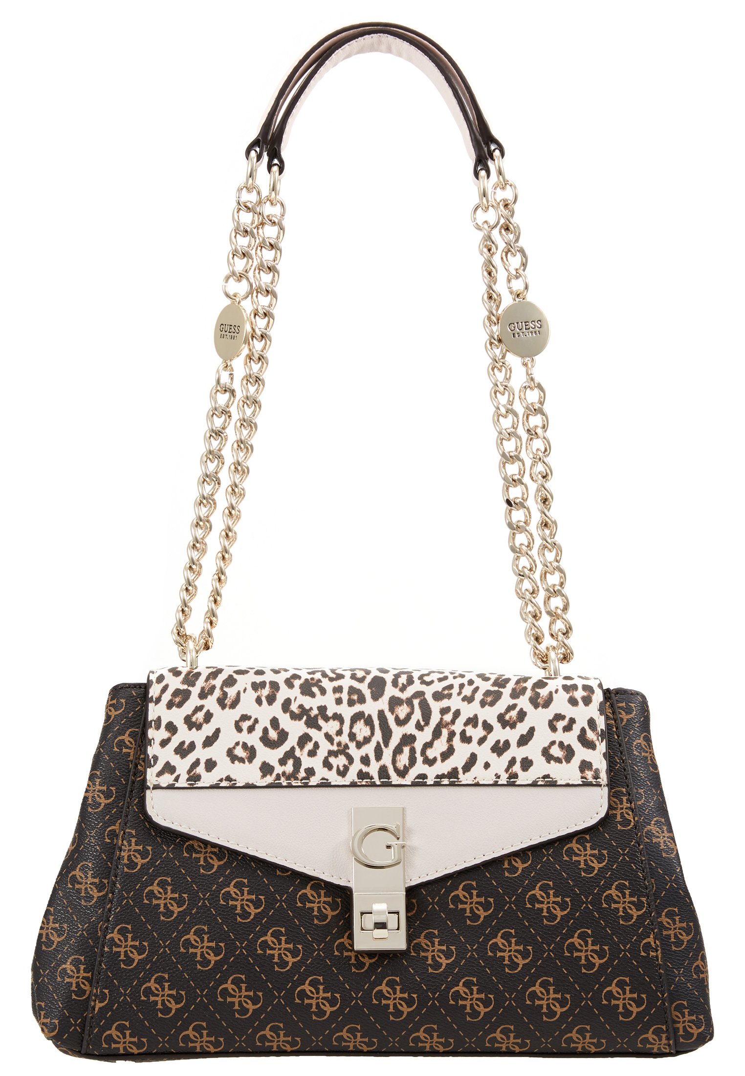 Guess LORENNA SHOULDER BAG Håndveske brown Zalando.no Guess LORENNA SHOULDER BAG Håndveske whitehvit Zalando.no
