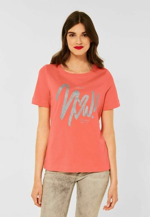 MIT WORDINGPRINT - Print T-shirt - orange