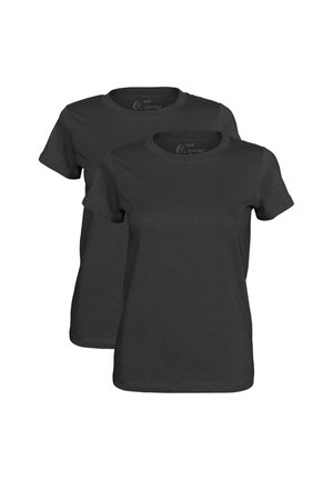 PRIME 2 STÜCK  O-NECK - TEE - Basic T-shirt - schwarz