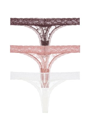 ESSENTIAL 3 PACK  CHEEKY - Τάνγκα - ivory brown pink