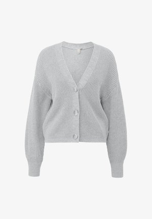 QS, Cardigan - grau meliert