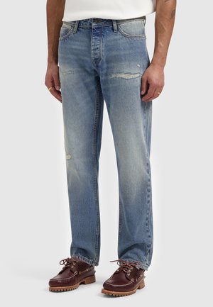 Jeans Straight Leg - denim blue green