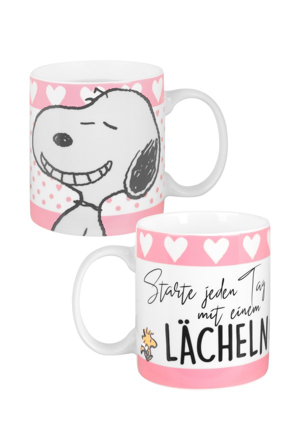 THE PEANUTS SNOOPY ZAUBER - LÄCHELN KAFFEE FARBWECHSEL - Trinkflasche - weiß