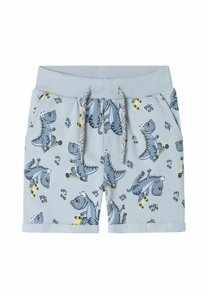 NMMVERMO AOP UNB NOOS - Tracksuit bottoms - celestial blue