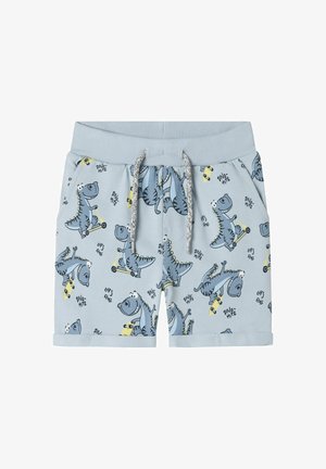 NMMVERMO AOP UNB NOOS - Tracksuit bottoms - celestial blue