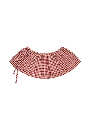 Bershka, CHECKED - WRAP SKIRT - A-snit nederdel - light red