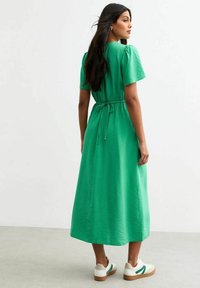 New Look - FLUTTER SLEEVE BUTTON FRONT MIDI - Day dress - green Thumbnail Image 1