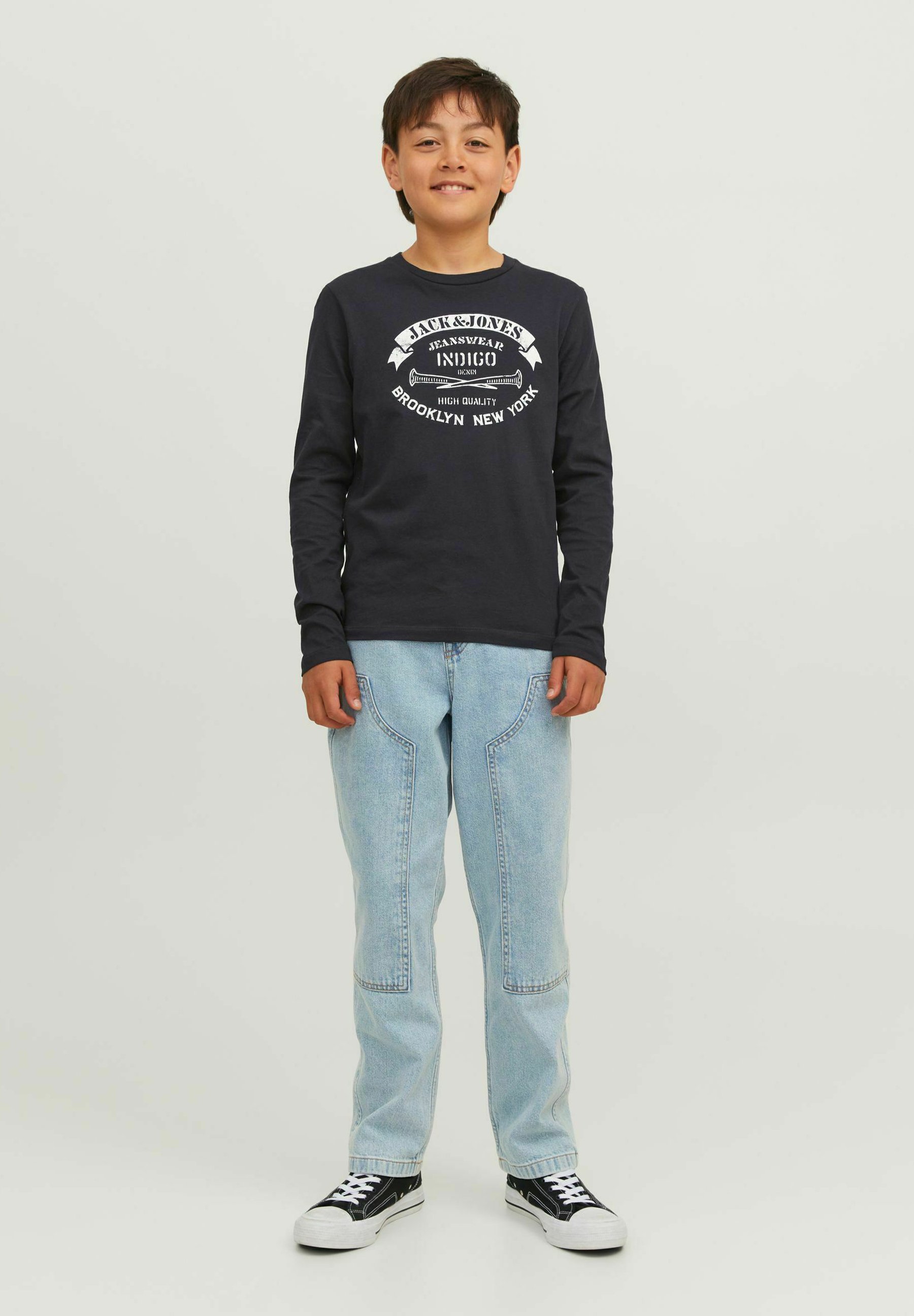 Jersey Negro Niño Jack Jones Junior CREW NECK Camiseta