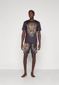 Venum TIGER DRY TECH - Sportiniai marškinėliai trumpomis rankovėmis - black/neo orange