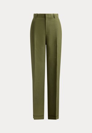 Polo Ralph Lauren, HEMP-LINEN RELAXED STRAIGHT PANT - Chinos - sage green