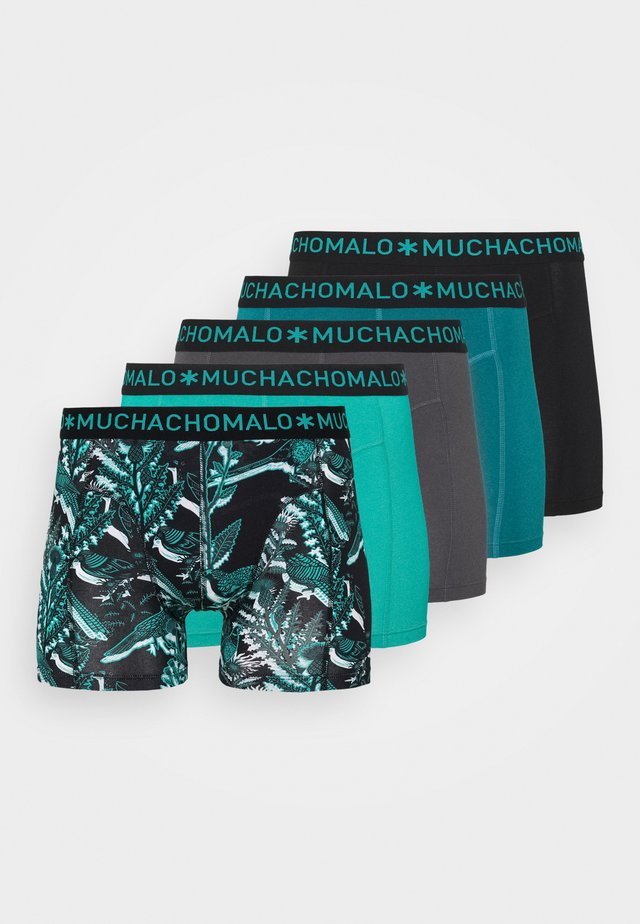 TROPIC 5 PACK - Panties - black/green