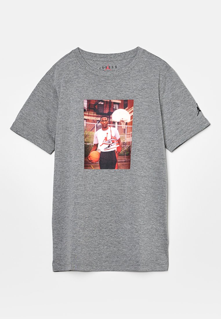 Jordan T-shirt print grijs