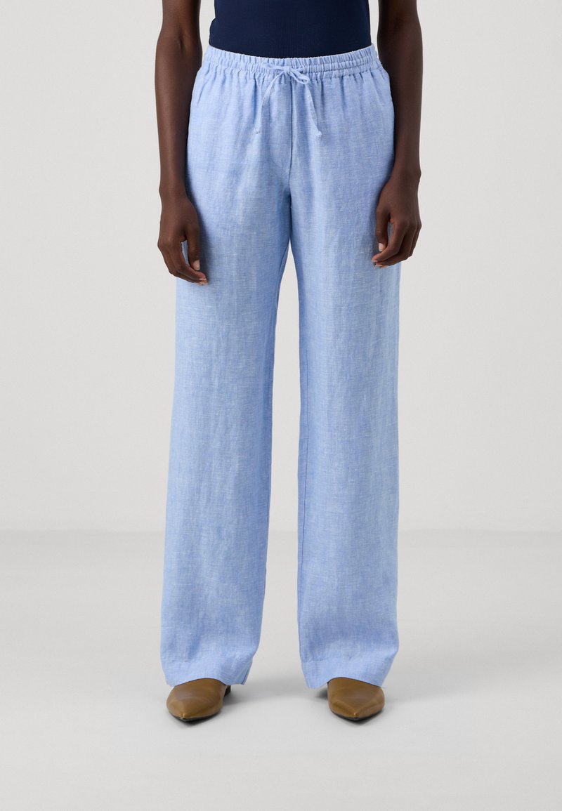 Samsøe Samsøe HOYS STRING TROUSERS - Nadrágok - mid blue