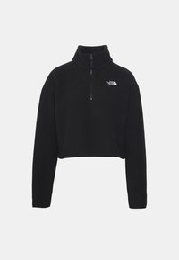 The North Face CROP - Felpa in pile -  black