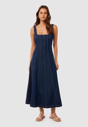 AMELIA DRESS - Maxi šaty - dark-blue denim
