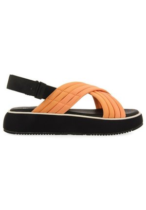 BRYHER - Sandalen met plateauzool - coral