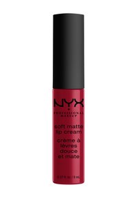 NYX Professional Makeup - NYX PROFESSIONAL MAKEUP SOFT MATTE LIP CREAM - FLÜSSIGER LIPPENSTIFT MIT HOHER PIGMENTIERUNG UND CREMIGEM, MATTEM FINISH, VEGANE FORMEL, FARBTON: ABU DHABI - Flüssiger Lippenstift - 56 shanghai Thumbnail-Bild 1