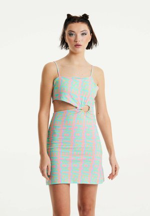 LOGO PRINTED - Shift dress - multi-coloured