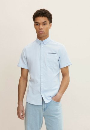 KURZARM MIT STRUKTUR - Chemise - light blue dotted structure