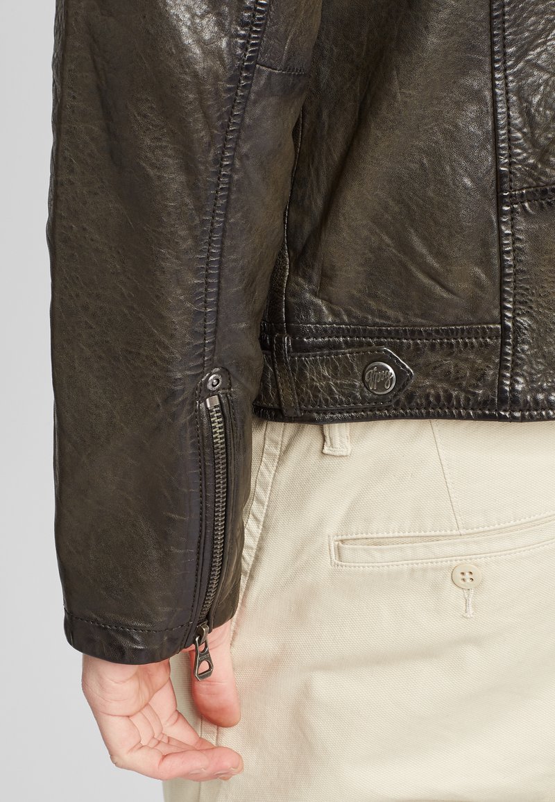 Herren Leichte Jacken | Gipsy GMDAMION Lederjacke dark olive/oliv - WU77674 Herren Leichte Jacken | Gipsy GMDAMION Lederjacke dark olive/oliv - WU77674