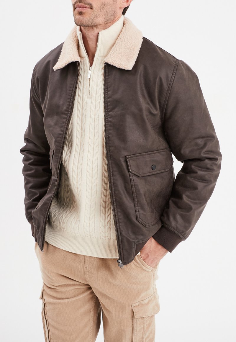 Creeks AMERICAN INSPIRATION FASHION  COOL  EASY 
 - Giacca in similpelle - marron