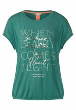 STREET-ONE Flower Partprint Shirt für Damen in Grün | STREET-ONE