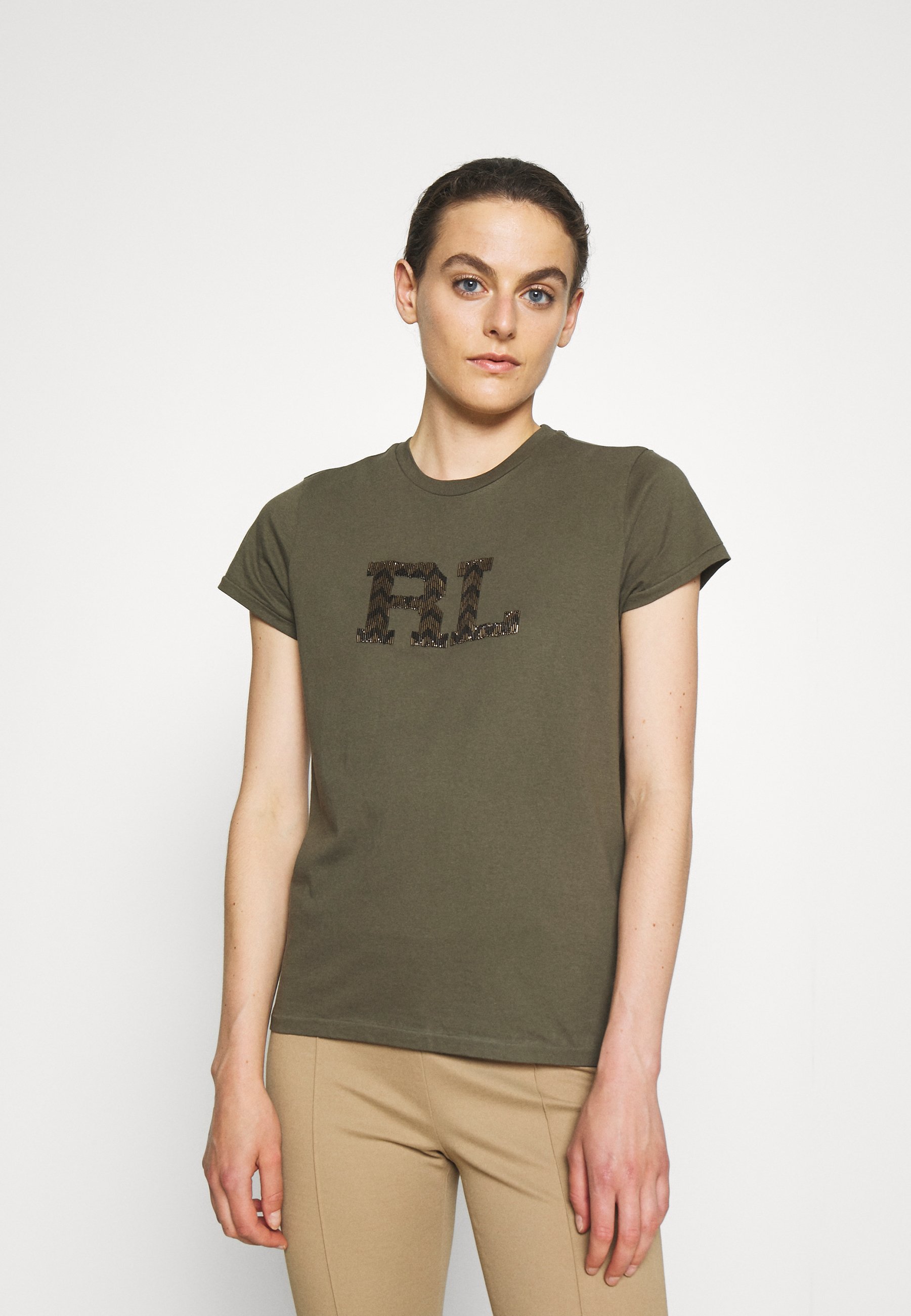 polo ralph lauren olive green t shirt