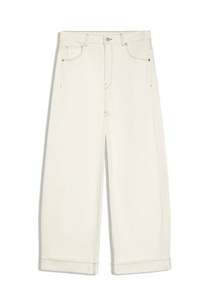 Bershka, BALLOON JEANS WITH BACK BUCKLE 02057054 - Džínsy voľného strihu - beige