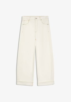 Bershka, BALLOON JEANS WITH BACK BUCKLE 02057054 - Relaxed fit jeans - beige
