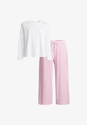 mey, MEY SET - Nachtwäsche Set - rosa weiß