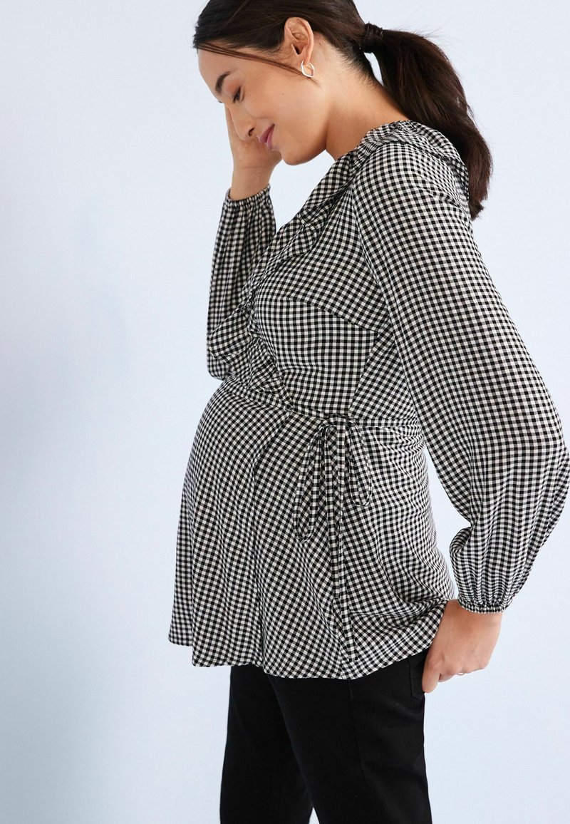 Next MATERNITY NURSING BLOUSE Blouse black/noir ZALANDO.FR