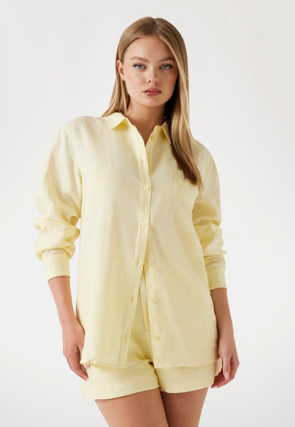 Hemdbluse - gelb