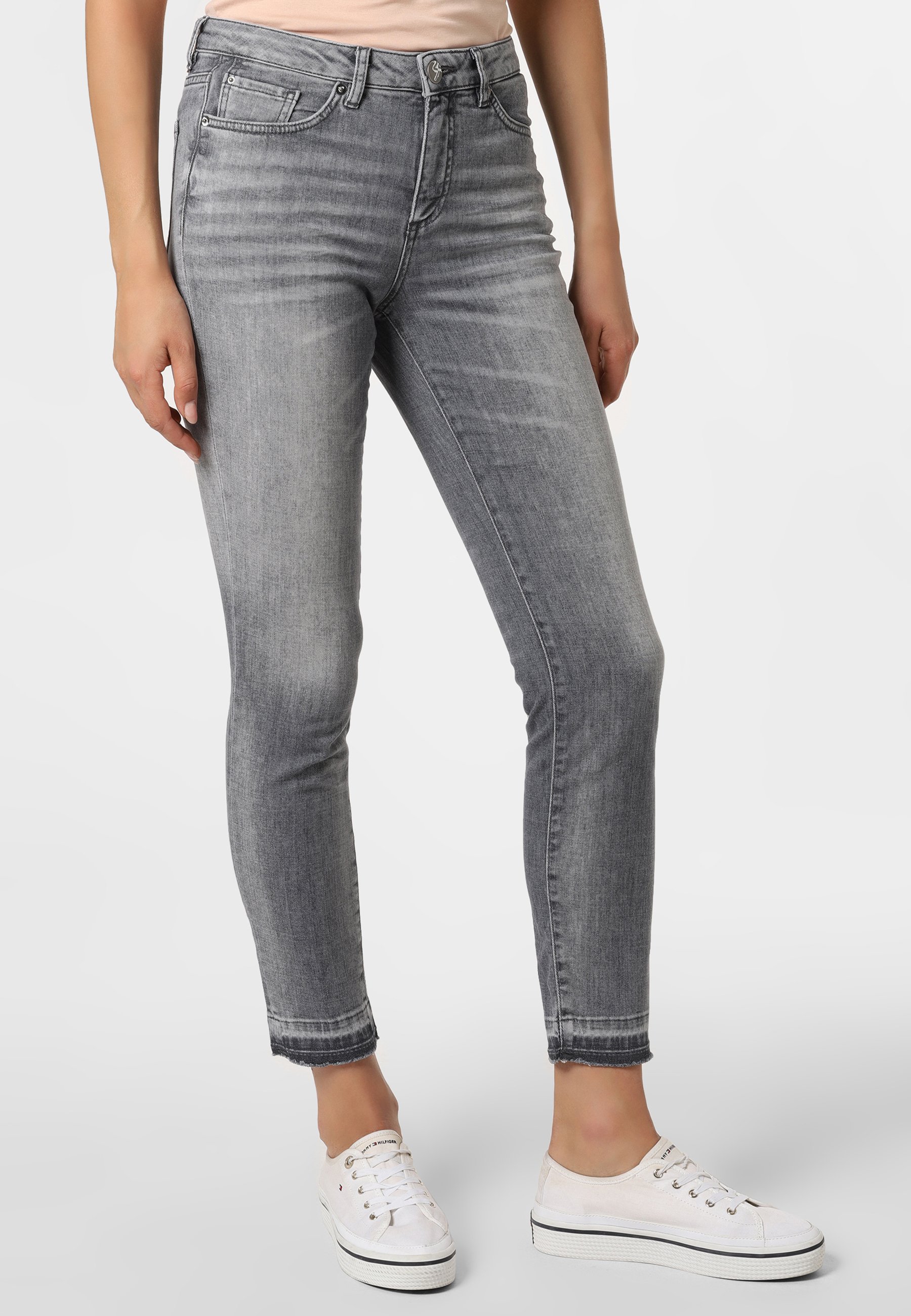 Opus EVITA - Slim fit jeans - grau/grey - Zalando.de