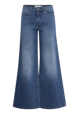 ICHI IHTWIGGY  - Flared-farkut - medium blue
