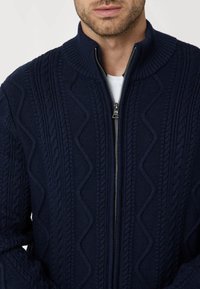 Guess REISSVERSCHLUSS - Cardigan - blau