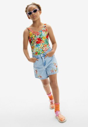 Denim shorts - blue