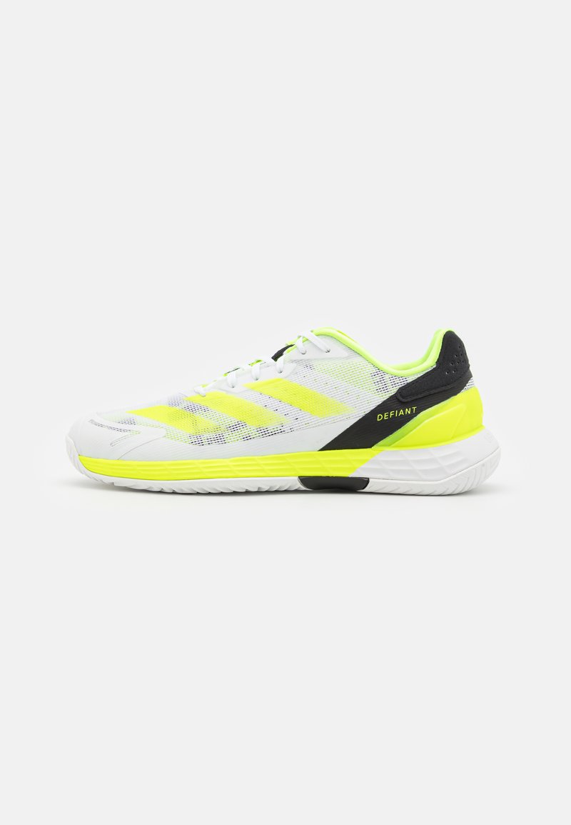 adidas Performance DEFIANT SPEED  - Tennisschoenen voor alle ondergronden - footwear white/lucid lemon/core black