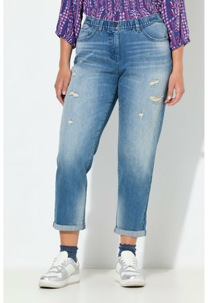 DESTROY-EFFEKTE KOMFORTBUND - Jeans Relaxed Fit - blue denim