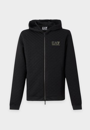 EA7 Emporio Armani, TRAIN PREMIUM LABEL HOODIE - Φούτερ με φερμουάρ - black