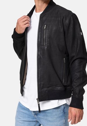 Veste en cuir - black