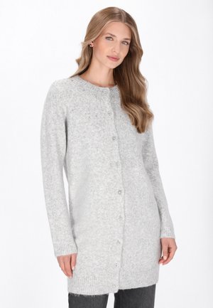 Strickjacke - light grey melange