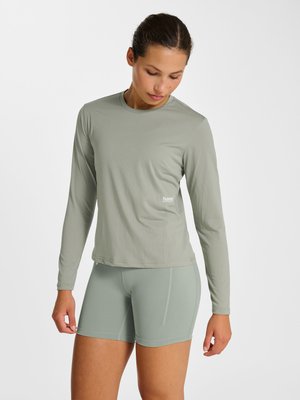 Hummel HMLPULSE WORKOUT - Langærmet T-shirt - seagrass