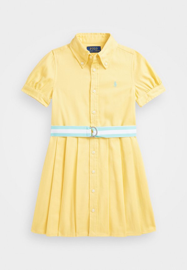 PLEATED COTTON TWILL SHIRTDRESS - Shirt dress