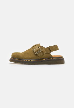 JORGE UNISEX - Pantolette flach - muted olive