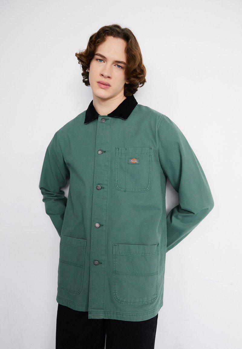 Dickies UNLINED CHORE COAT - Kratek plašč - dark forest