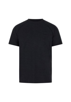 Guess SLIM FIT LOGO - Basic T-shirt - schwarz